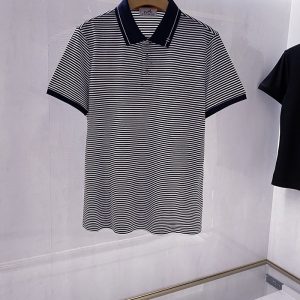 メンズストライプポロシャツ