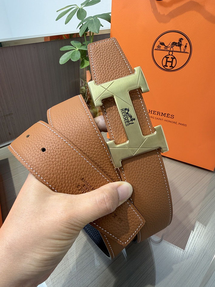 最高級エルメススーパーコピー HERMES コンスタンス ギヨシェ ギロッシュ Hベルト リバーシブル 2633593 エルメス ベルト コピー - 画像 (5)