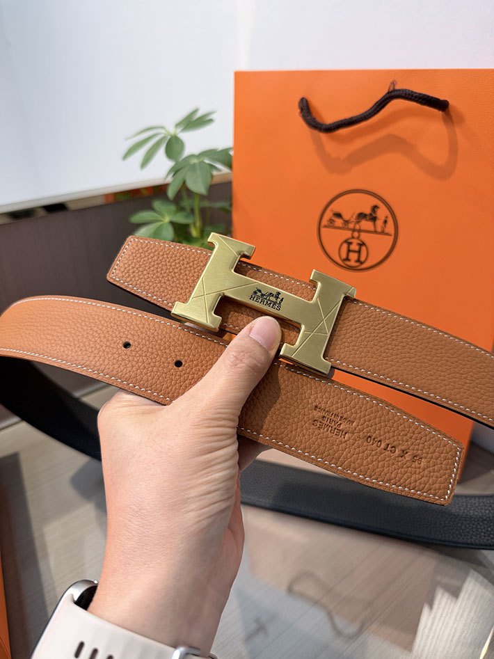 最高級エルメススーパーコピー HERMES コンスタンス ギヨシェ ギロッシュ Hベルト リバーシブル 2633593 エルメス ベルト コピー - 画像 (4)