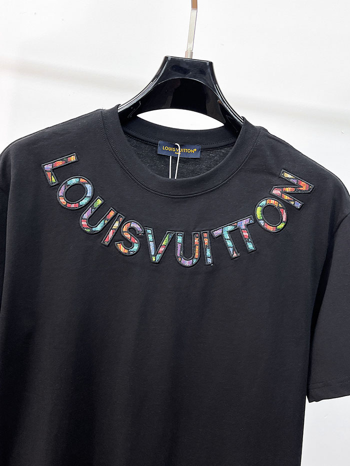 最高級ルイヴィトンスーパーコピー Louis Vuitton コットン 高品質、最高級品 🐮 2026年春夏新作 半袖クルーネックTシャツclothes202600597 ルイヴィトン 黒のTシャツ 新作 - 画像 (10)