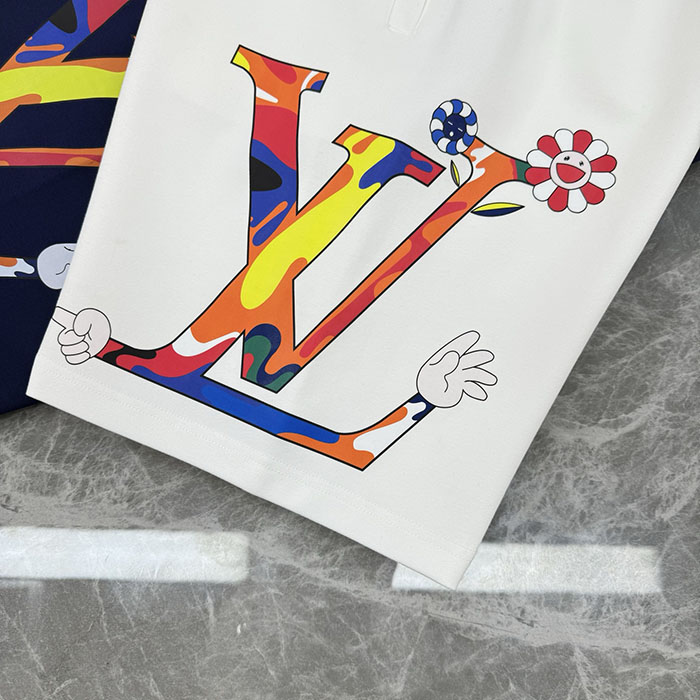 最高級ルイヴィトンスーパーコピー Louis Vuitton コットン 新スタイルのカップル向けショートパンツ clothes202600600 ルイ・ヴィトン 白いショートパンツ カップル - 画像 (6)