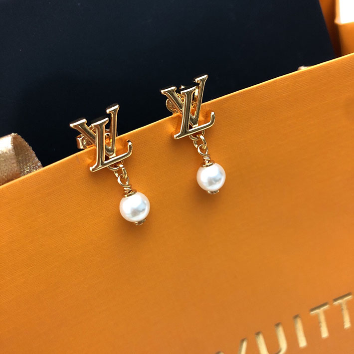 最高級ルイヴィトンスーパーコピー Louis Vuitton ピアス・LV アイコニック ルイザ M01585 ルイヴィトン ピアス パール - 画像 (5)