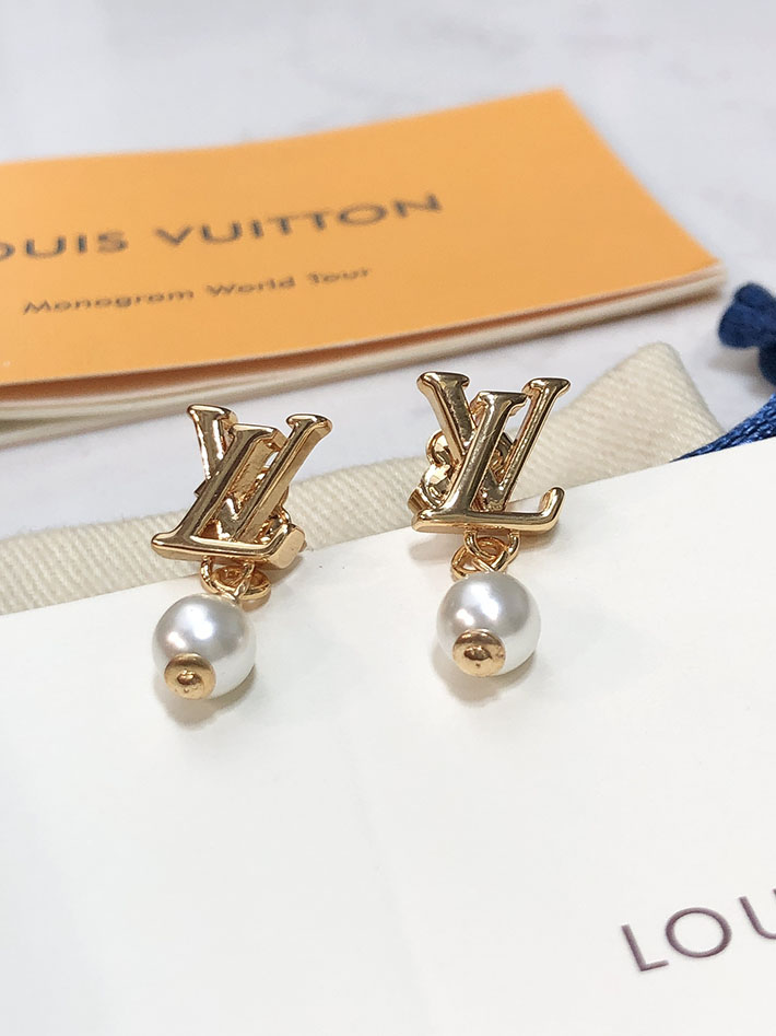 最高級ルイヴィトンスーパーコピー Louis Vuitton ピアス・LV アイコニック ルイザ M01585 ルイヴィトン ピアス パール - 画像 (2)