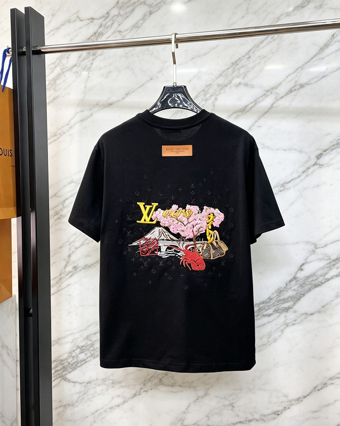 最高級ルイヴィトンスーパーコピー Louis Vuitton 2026年春夏新作 🐫 クルーネック ピュアコットン 半袖Tシャツ clothes202600626 ルイヴィトン メンズ白Tシャツ 新作 - 画像 (3)