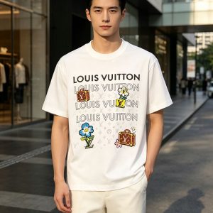 ルイヴィトン メンズ 白Tシャツ 新作
