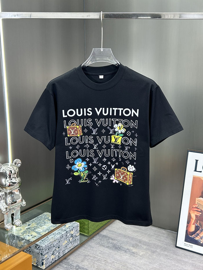 最高級ルイヴィトンスーパーコピー Louis Vuitton コットン 2026年新作 最高品質のブティックTシャツ clothes202600635 ルイヴィトン メンズ 白Tシャツ 新作 - 画像 (3)