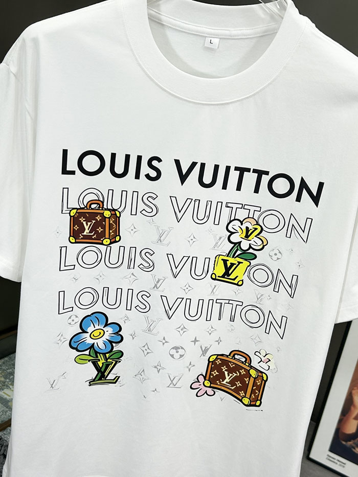 最高級ルイヴィトンスーパーコピー Louis Vuitton コットン 2026年新作 最高品質のブティックTシャツ clothes202600635 ルイヴィトン メンズ 白Tシャツ 新作 - 画像 (7)