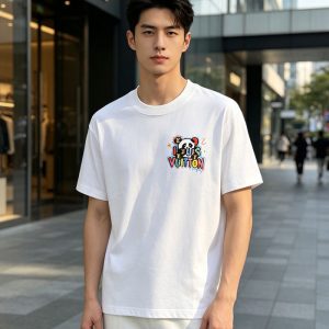 ルイヴィトン メンズ 白Tシャツ 新作