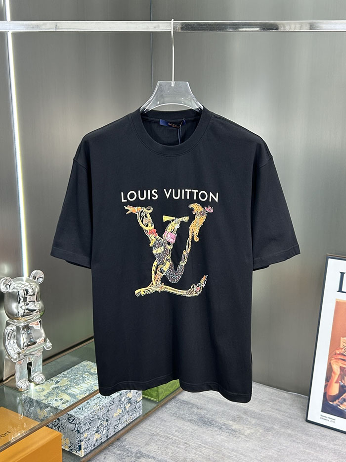 最高級ルイヴィトンスーパーコピー Louis Vuitton コットン 2026年新作 最高品質のブティックTシャツ 最高級の職人技 clothes202600637 ルイヴィトン メンズ Tシャツ 最高新作 - 画像 (9)