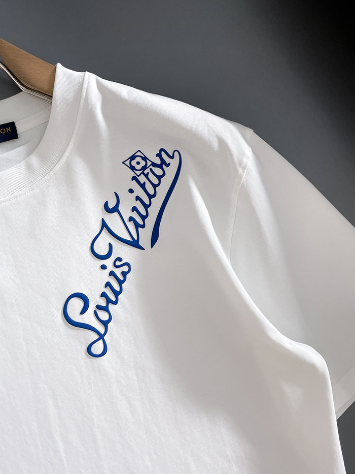 最高級ルイヴィトンスーパーコピー Louis Vuitton 2026年春夏新作 マーセライズドコットン半袖Tシャツ clothes202600640 ルイヴィトン 白Tシャツ 安い - 画像 (5)