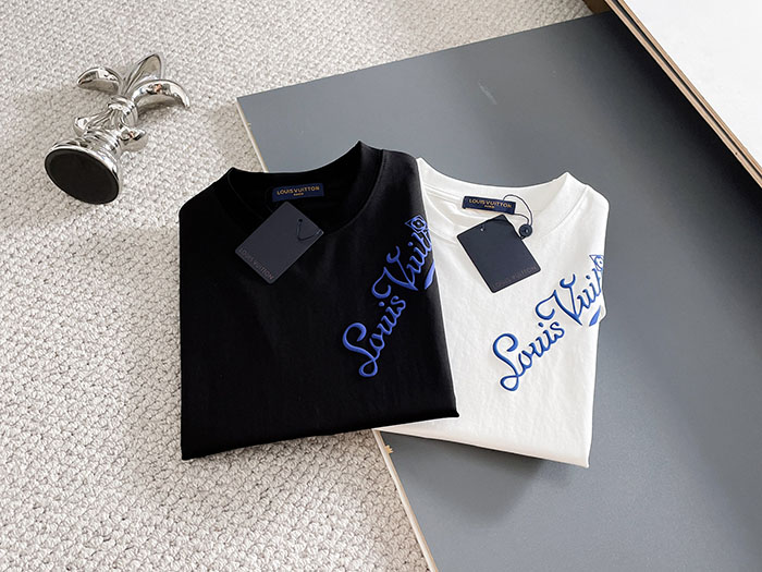 最高級ルイヴィトンスーパーコピー Louis Vuitton 2026年春夏新作 マーセライズドコットン半袖Tシャツ clothes202600641 ルイヴィトン 黒Tシャツ 安い - 画像 (2)