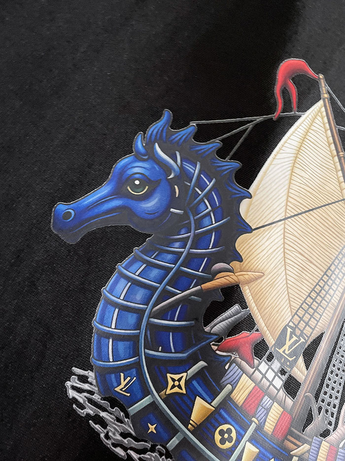 最高級ルイヴィトンスーパーコピー Louis Vuitton 2026年春夏新作 マーセライズドコットン半袖Tシャツ clothes202600642 ルイヴィトン 黒Tシャツ 新作 - 画像 (8)