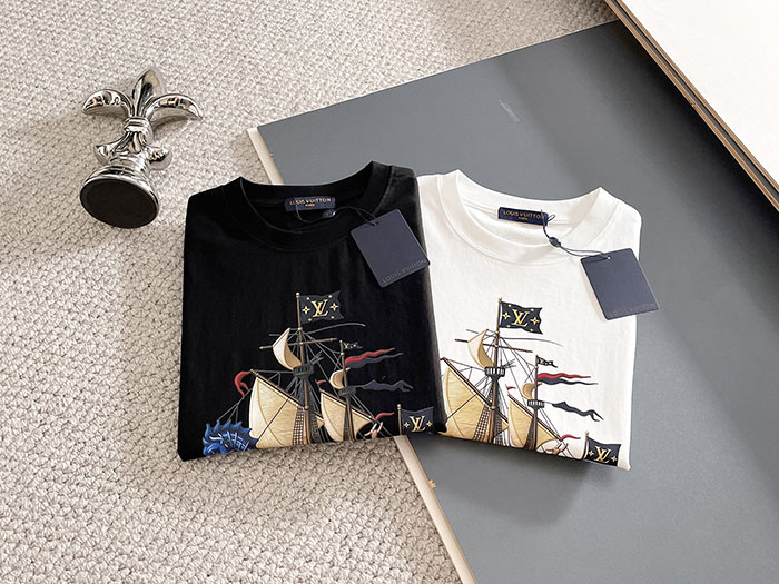最高級ルイヴィトンスーパーコピー Louis Vuitton 2026年春夏新作 マーセライズドコットン半袖Tシャツ clothes202600643 ルイヴィトン 白Tシャツ 新作 - 画像 (12)