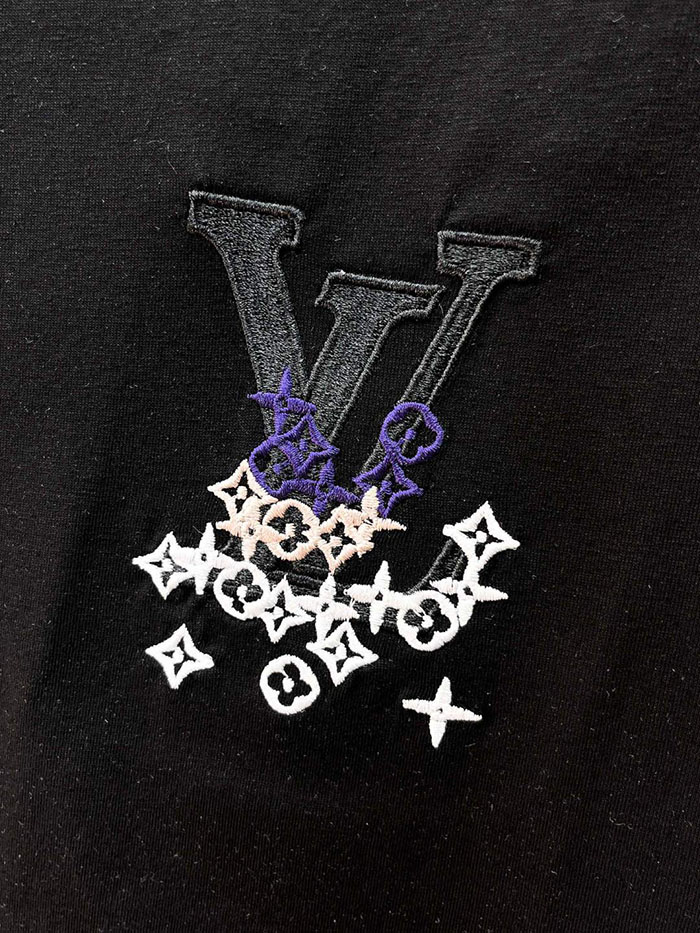最高級ルイヴィトンスーパーコピー Louis Vuitton 2026年春夏新作:ピュアコットン クルーネック 半袖Tシャツ clothes202600651 メンズ ヴィトン Tシャツ 黒 - 画像 (8)
