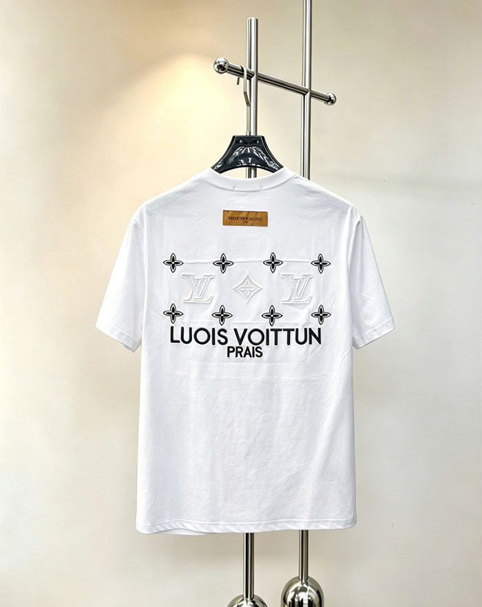 最高級ルイヴィトンスーパーコピー Louis Vuitton 2026年春夏新作:ピュアコットン クルーネック 半袖Tシャツ clothes202600652 ルイヴィトン Tシャツ アウトレット - 画像 (3)