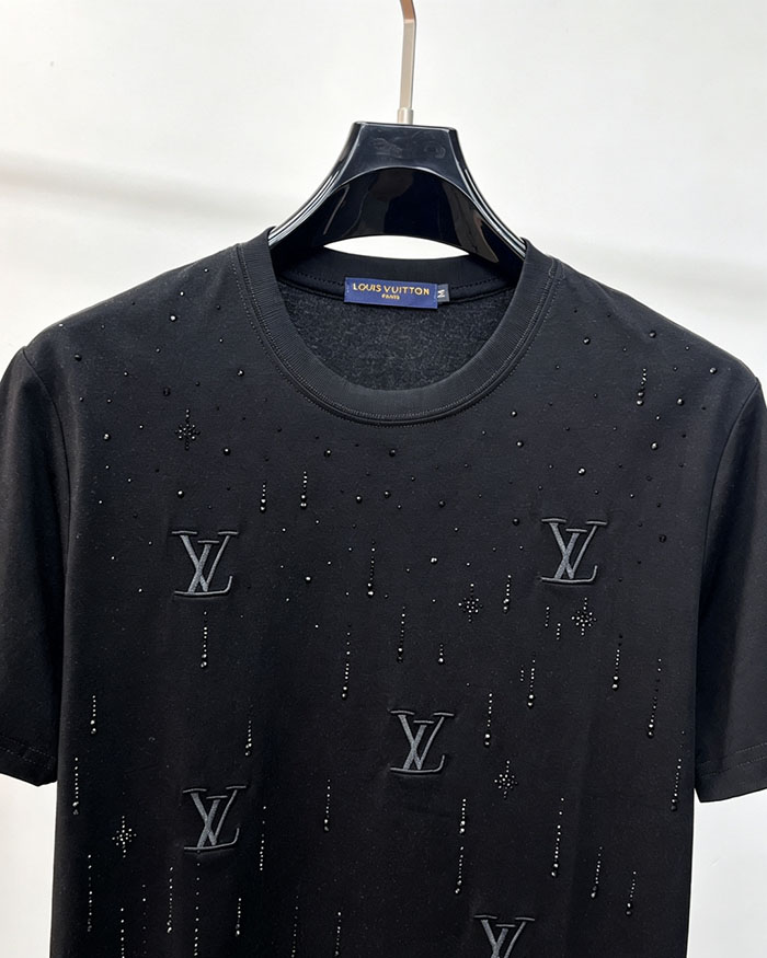 最高級ルイヴィトンスーパーコピー Louis Vuitton 2026年春夏新作:ピュアコットン クルーネック 半袖Tシャツ clothes202600653 ルイヴィトン Tシャツ タグ - 画像 (3)