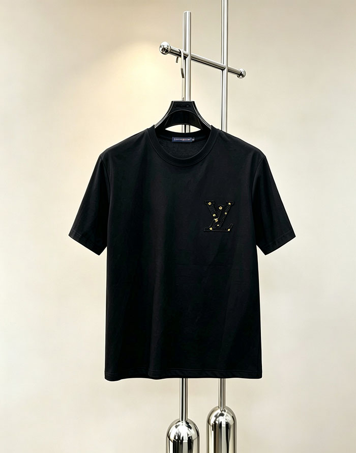 最高級ルイヴィトンスーパーコピー Louis Vuitton 2026年春夏新作:ピュアコットン クルーネック 半袖Tシャツ clothes202600654 メンズ ルイヴィトン Tシャツ 白 - 画像 (2)