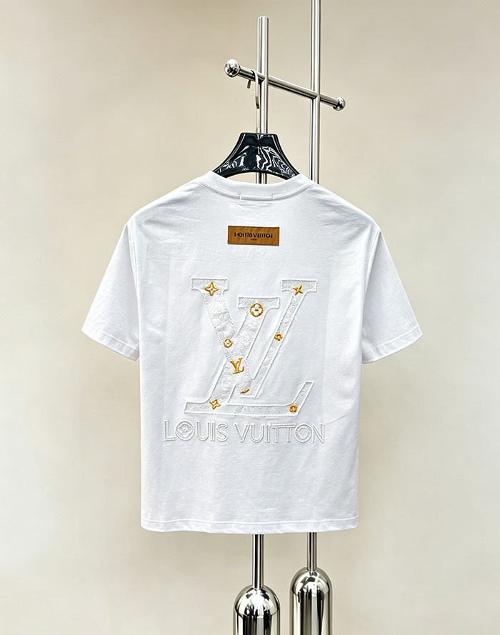 最高級ルイヴィトンスーパーコピー Louis Vuitton 2026年春夏新作:ピュアコットン クルーネック 半袖Tシャツ clothes202600654 メンズ ルイヴィトン Tシャツ 白 - 画像 (3)