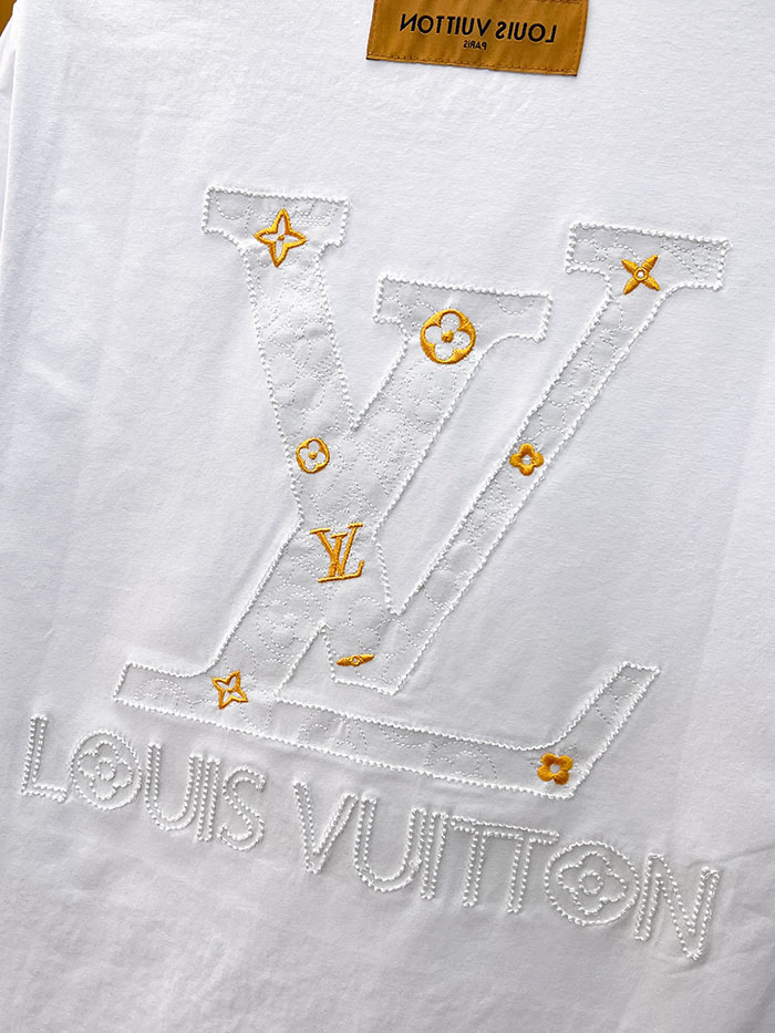 最高級ルイヴィトンスーパーコピー Louis Vuitton 2026年春夏新作:ピュアコットン クルーネック 半袖Tシャツ clothes202600654 メンズ ルイヴィトン Tシャツ 白 - 画像 (8)