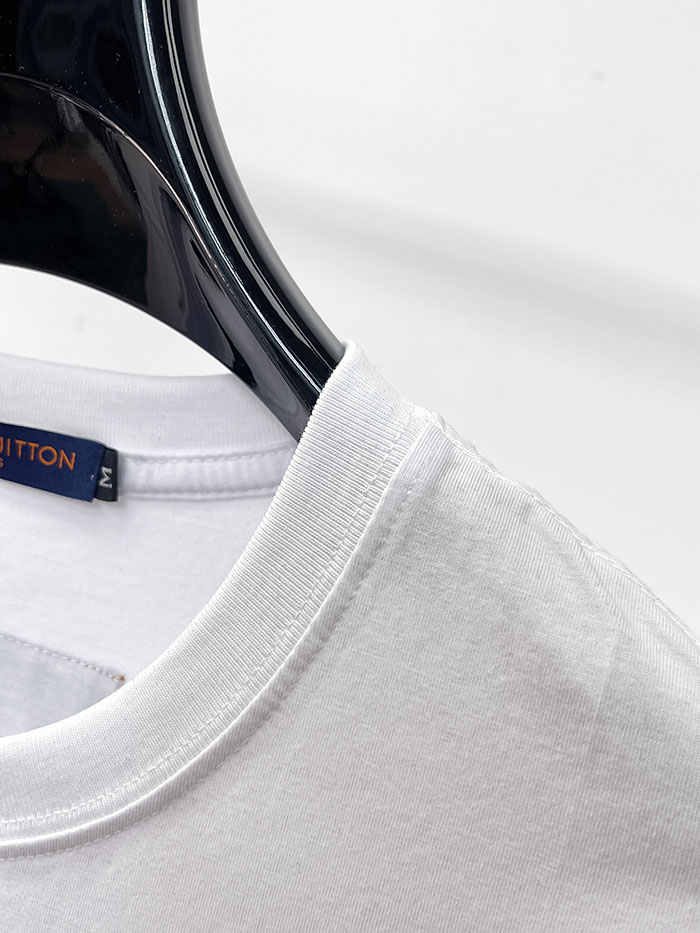 最高級ルイヴィトンスーパーコピー Louis Vuitton 2026年春夏新作:ピュアコットン クルーネック 半袖Tシャツ clothes202600654 メンズ ルイヴィトン Tシャツ 白 - 画像 (6)