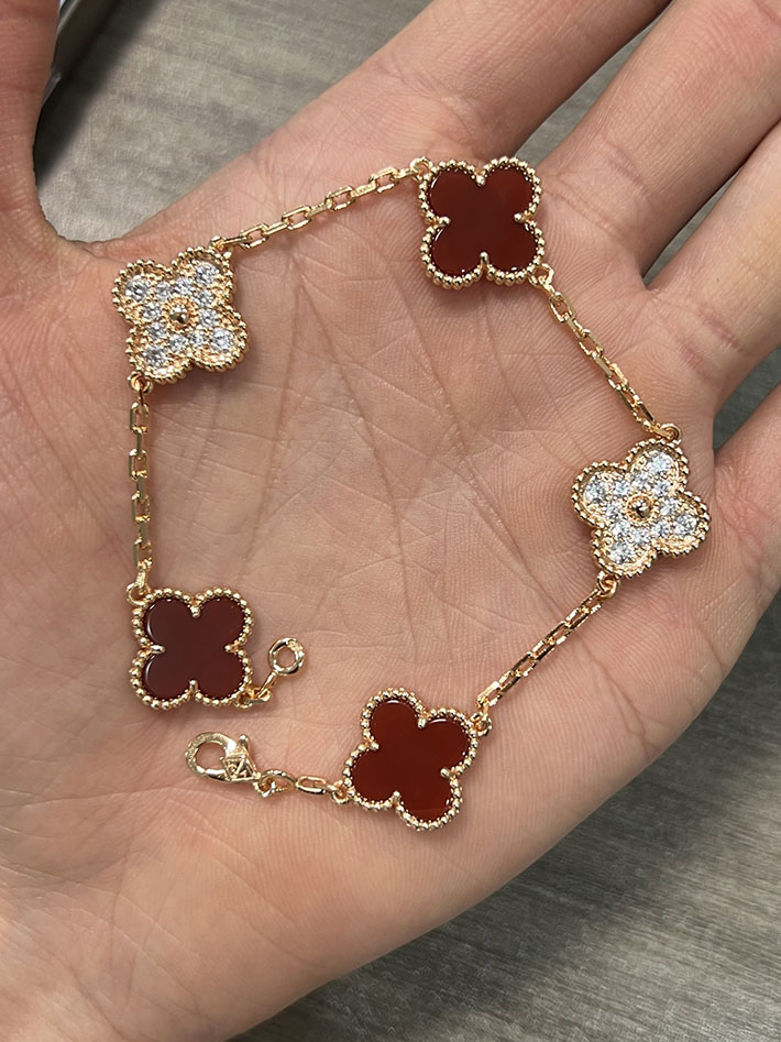 最高級ヴァンクリーフスーパーコピー VAN CLEEF&ARPELS スウィート アルハンブラ ウォッチ カーネリアン VCARPBLY00 ヴァンクリーフアーペル スーパーコピー - 画像 (6)