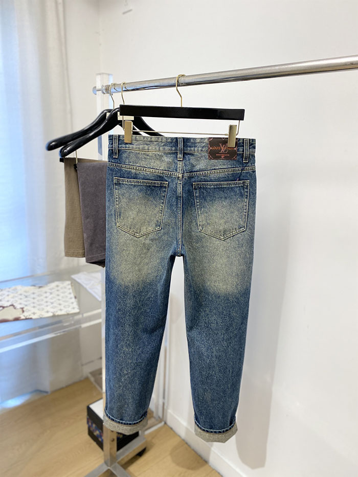 最高級ルイヴィトンスーパーコピー Louis Vuitton 2026年最新ウォッシュ加工カジュアルジーンズ clothes202600656 ルイ・ヴィトン メンズジーンズ 新作 - 画像 (4)
