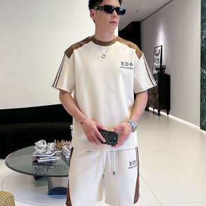 Tシャツ 短パン メンズ 白