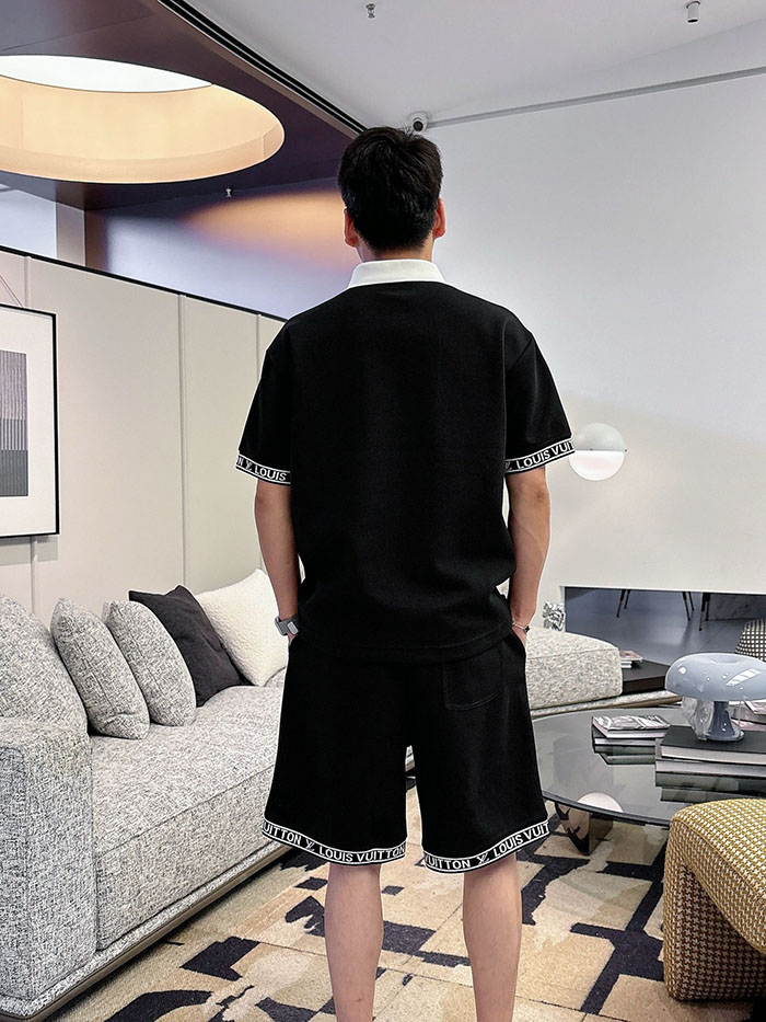 最高級ルイヴィトンスーパーコピー Louis Vuitton 2026年夏最新クラシックデザイン ポロシャツ&ショーツセット clothes202600658 ポロシャツ 短パン セットアップ メンズ - 画像 (9)