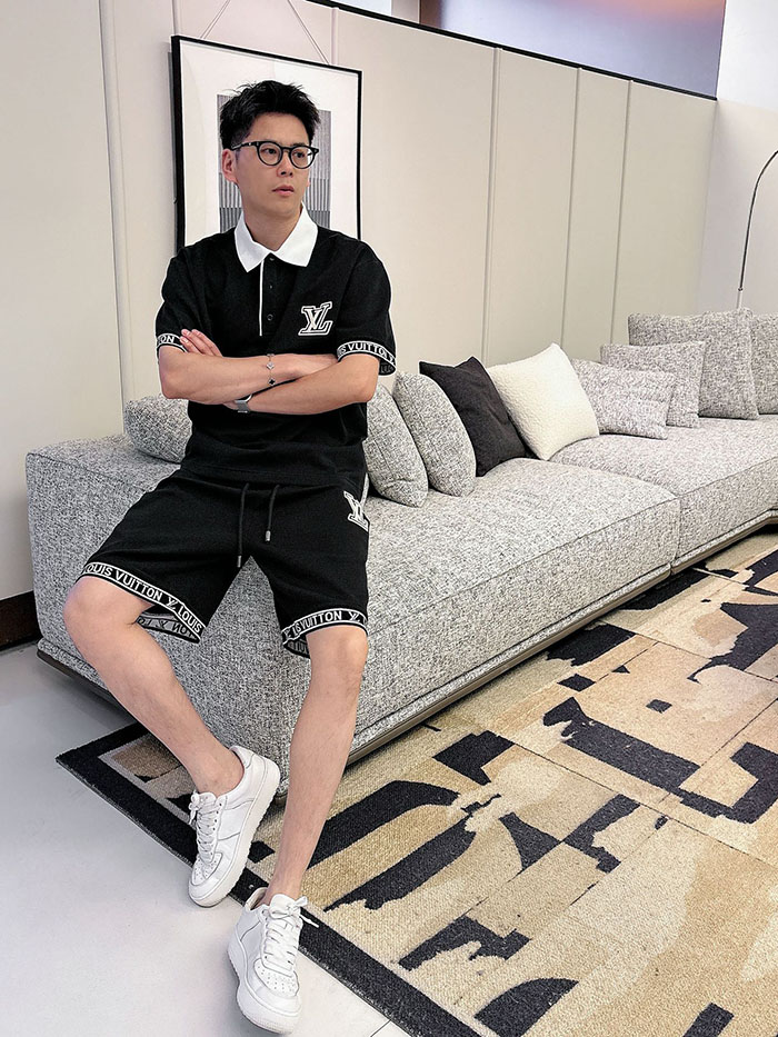 最高級ルイヴィトンスーパーコピー Louis Vuitton 2026年夏最新クラシックデザイン ポロシャツ&ショーツセット clothes202600658 ポロシャツ 短パン セットアップ メンズ - 画像 (7)