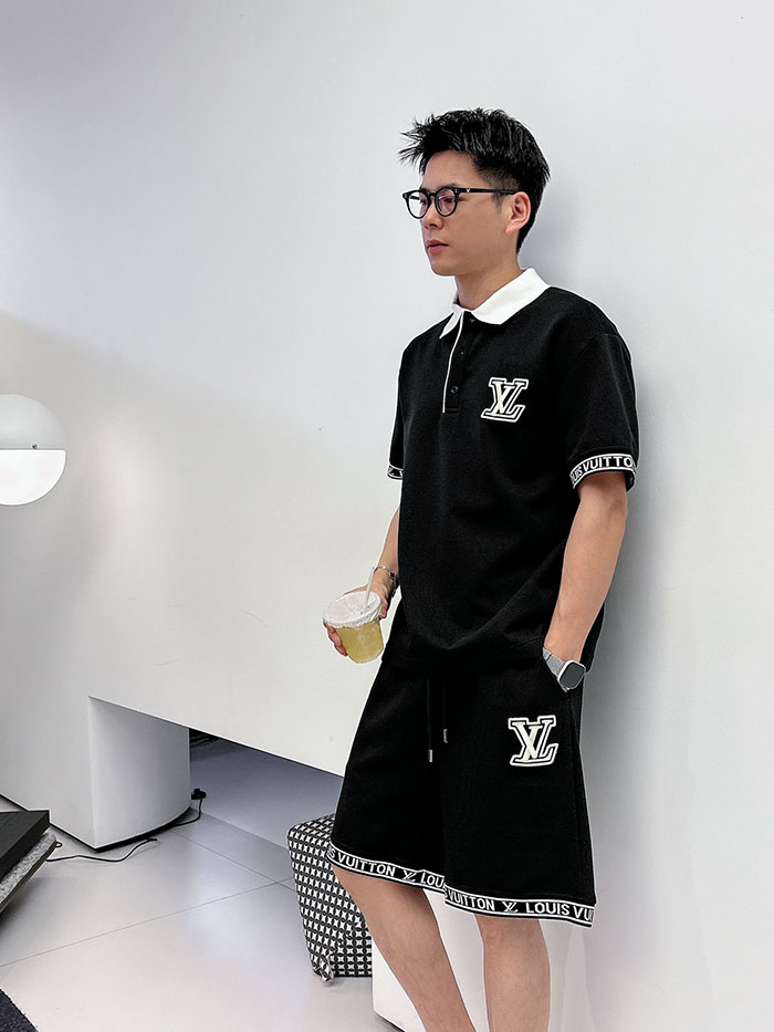 最高級ルイヴィトンスーパーコピー Louis Vuitton 2026年夏最新クラシックデザイン ポロシャツ&ショーツセット clothes202600658 ポロシャツ 短パン セットアップ メンズ - 画像 (6)
