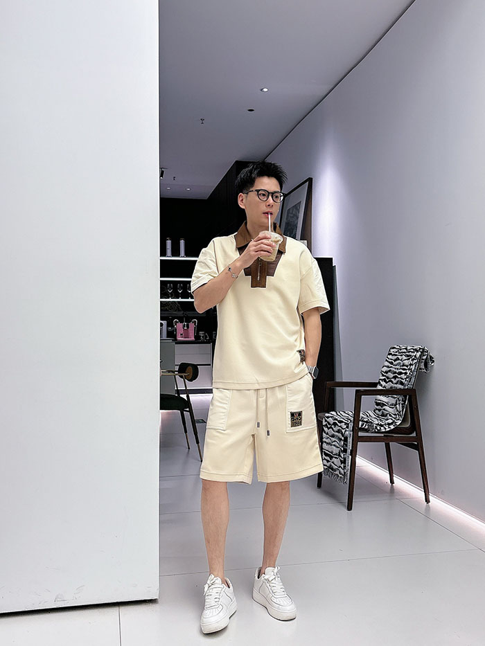 最高級ルイヴィトンスーパーコピー Louis Vuitton 2026年夏最新クラシックデザイン ポロシャツ&ショーツセット clothes202600659 ポロシャツ 短パン 男女兼用 - 画像 (8)