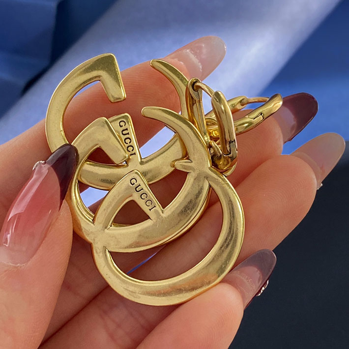 グッチ直営アウトレット店 GUCCI ダブルG ミニ ピアス 2026新作 ゴールドトーン 864803 I4600 0912 グッチ ピアス ゴールド - 画像 (7)