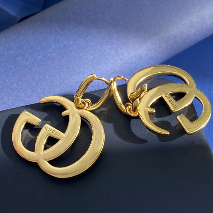 グッチ直営アウトレット店 GUCCI ダブルG ミニ ピアス 2026新作 ゴールドトーン 864803 I4600 0912 グッチ ピアス ゴールド - 画像 (2)