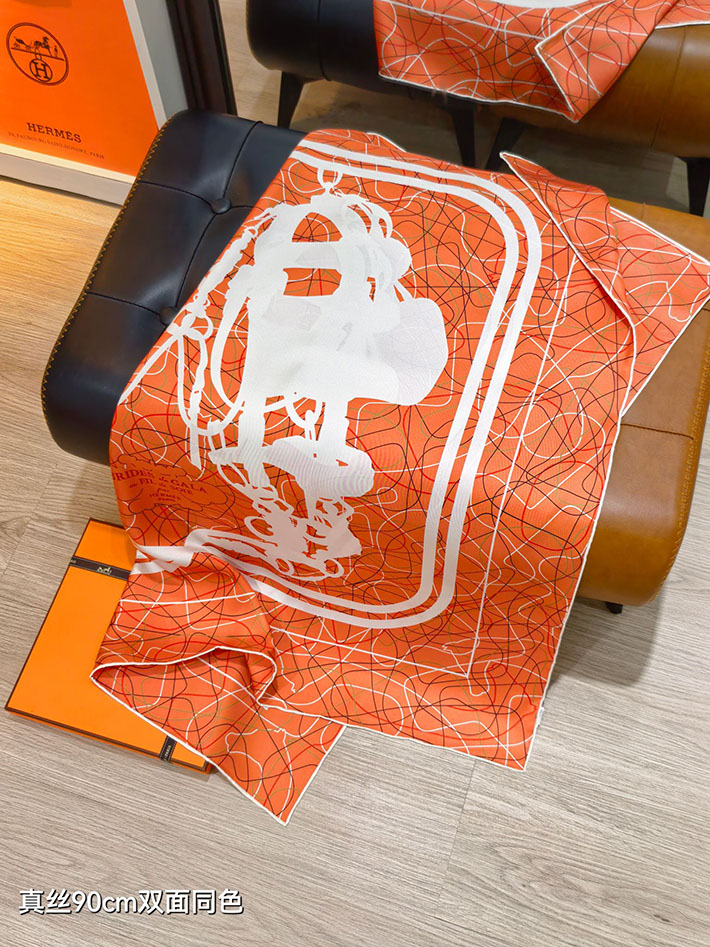 最高級エルメススーパーコピー HERMES カレ90 ブリッド・ドゥ・ガラ・オ・フィル・ドゥ・ソワ H004310S 02 エルメス スカーフ 人気ランキング - 画像 (6)