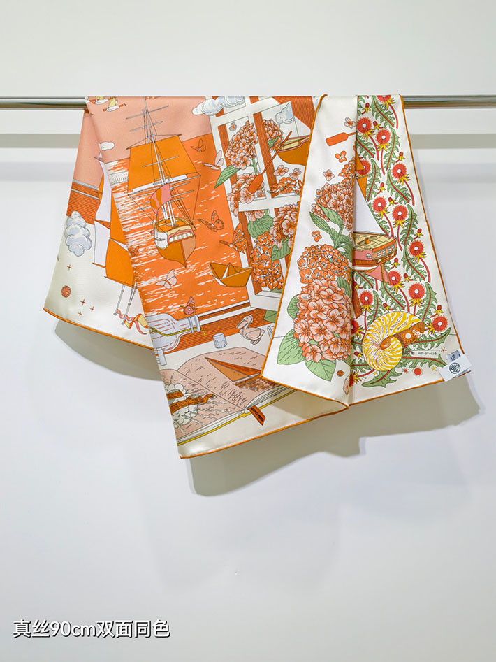 最高級エルメススーパーコピー HERMES カレ 90 エスプリの旅立ち 2026新作 H004300S 02 エルメス カレ 90 定価 - 画像 (3)