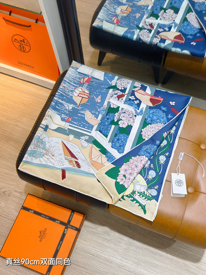 最高級エルメススーパーコピー HERMES カレ 90 エスプリの旅立ち 2026新作 H004300S 03 エルメス カレ 90 2026 - 画像 (7)