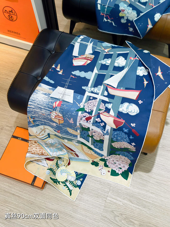 最高級エルメススーパーコピー HERMES カレ 90 エスプリの旅立ち 2026新作 H004300S 03 エルメス カレ 90 2026 - 画像 (6)