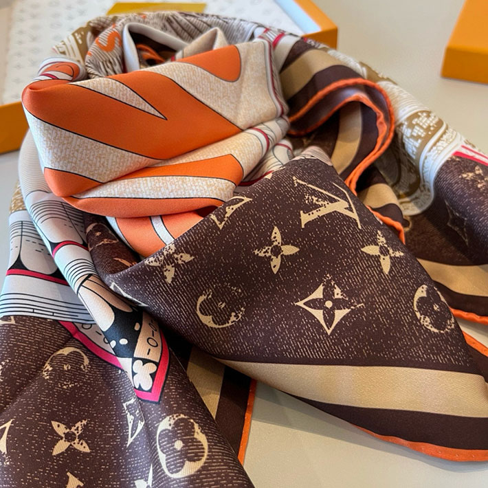 最高級ルイヴィトンスーパーコピー Louis Vuitton カレ90・マル メルヴェイユーズ マロンフォンセ M92998 ルイヴィトン スカーフ 新作 - 画像 (9)