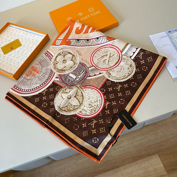 最高級ルイヴィトンスーパーコピー Louis Vuitton カレ90・マル メルヴェイユーズ マロンフォンセ M92998 ルイヴィトン スカーフ 新作 - 画像 (4)