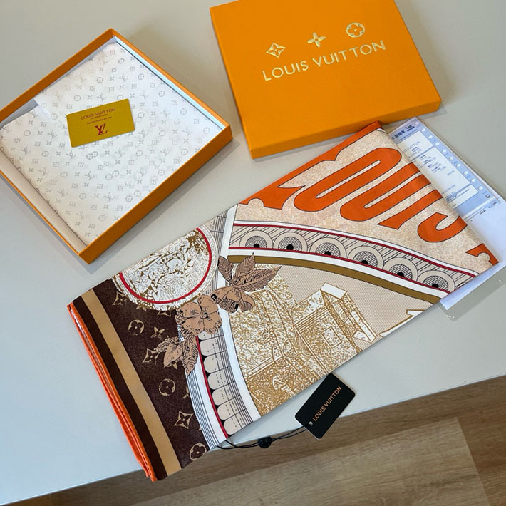 最高級ルイヴィトンスーパーコピー Louis Vuitton カレ90・マル メルヴェイユーズ マロンフォンセ M92998 ルイヴィトン スカーフ 新作 - 画像 (2)