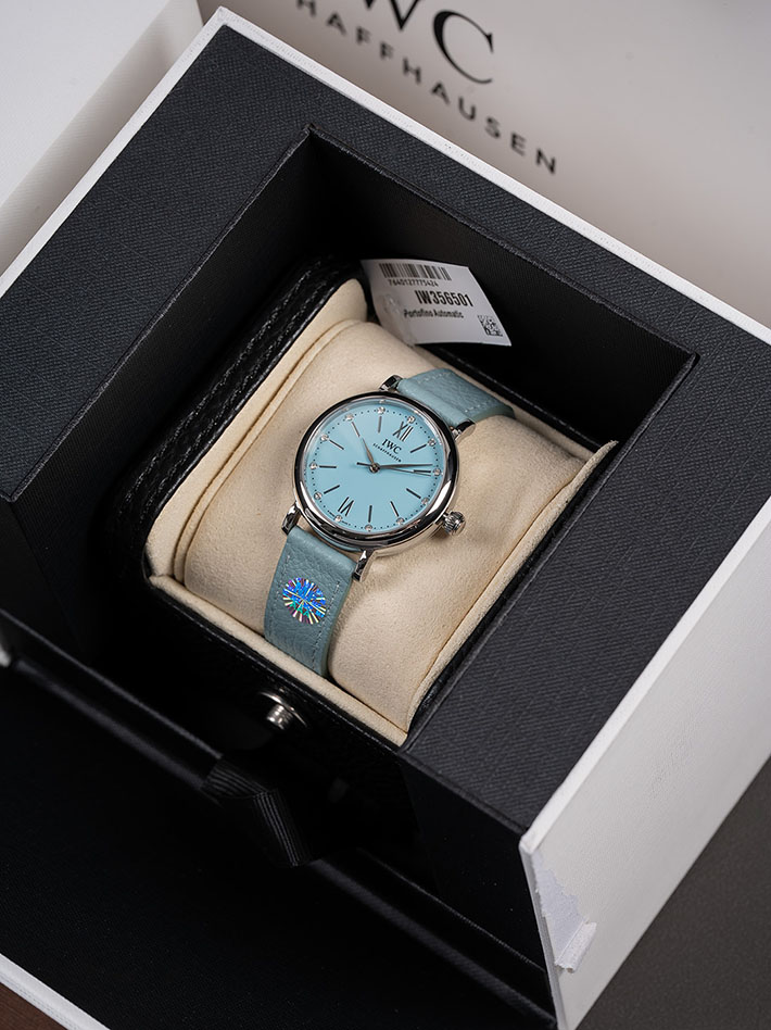 最高級IWCスーパーコピー アイダブリューシー ポートフィノ・オートマティック 34 ブルー IW357416 Iwc レディース ポート フィノ - 画像 (9)