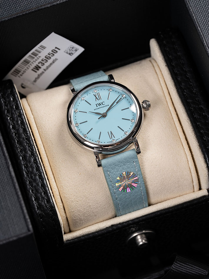 最高級IWCスーパーコピー アイダブリューシー ポートフィノ・オートマティック 34 ブルー IW357416 Iwc レディース ポート フィノ - 画像 (8)