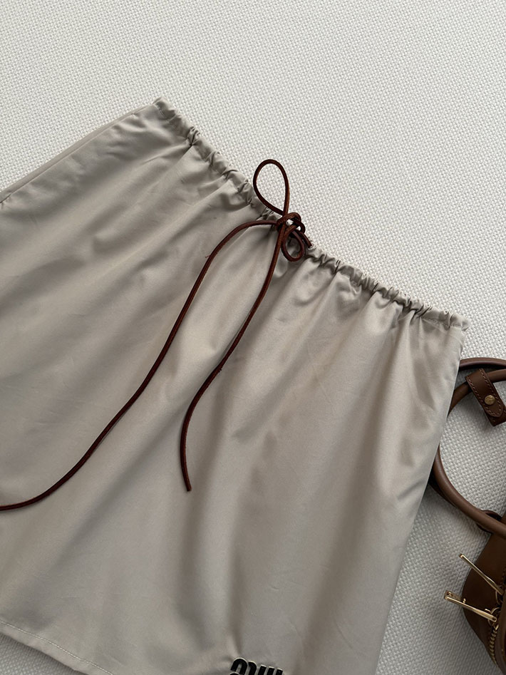 最高級ミュウミュウ服コピー MiuMiu パナマコットン スカート ライムストーン MG2696_12NS_F0A08 ミュウミュウ スカート - 画像 (4)