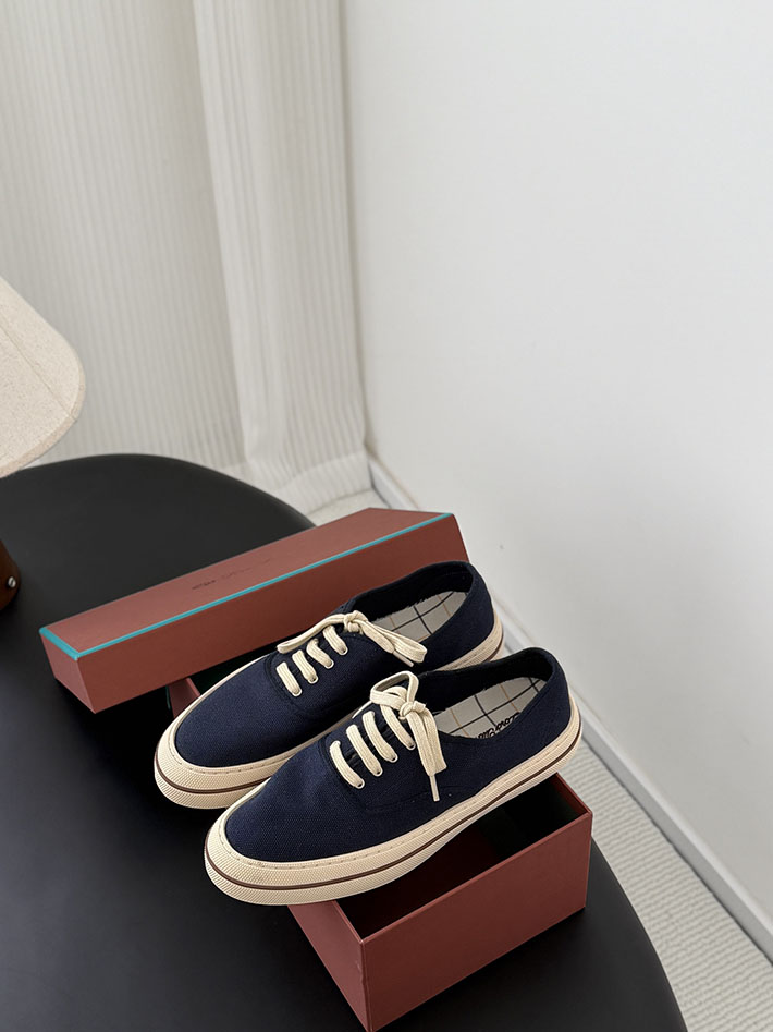 最高級ロロピアーナスーパーコピー Loro Piana ナンタケット・ウォーク・スニーカー ネイビー 2633813 ロロピアーナ スニーカー レディース - 画像 (2)