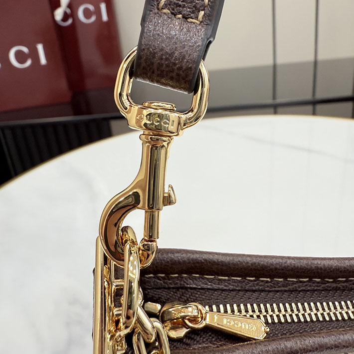 グッチ直営アウトレット店 GUCCI ゴシップ スモール ショルダーバッグ サンド ブラウン 875847 FAFY1 9651 グッチ バッグ アウトレット - 画像 (2)