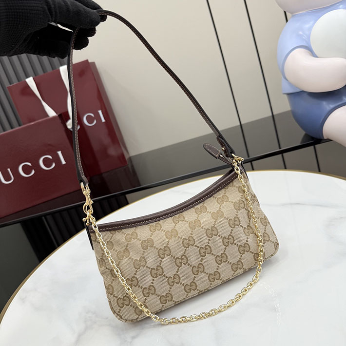 グッチ直営アウトレット店 GUCCI ゴシップ スモール ショルダーバッグ サンド ブラウン 875847 FAFY1 9651 グッチ バッグ アウトレット - 画像 (8)