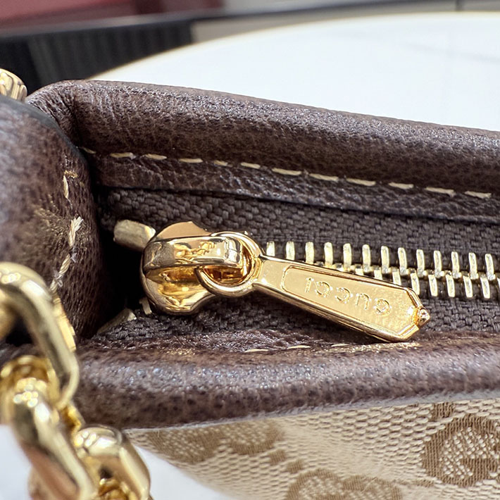 グッチ直営アウトレット店 GUCCI ゴシップ スモール ショルダーバッグ サンド ブラウン 875847 FAFY1 9651 グッチ バッグ アウトレット - 画像 (7)