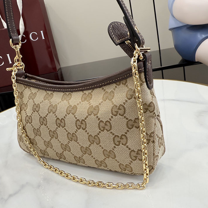 グッチ直営アウトレット店 GUCCI ゴシップ スモール ショルダーバッグ サンド ブラウン 875847 FAFY1 9651 グッチ バッグ アウトレット - 画像 (5)