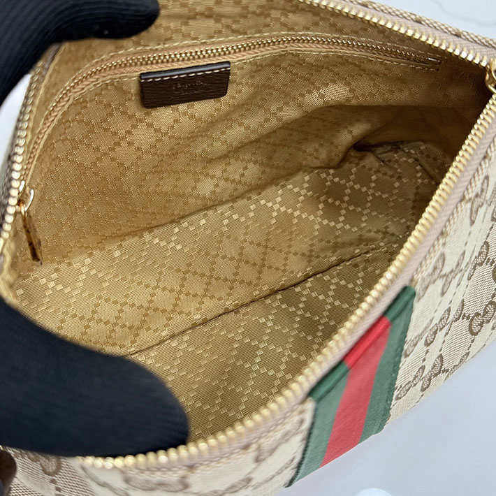 グッチ直営アウトレット店 GUCCI GG ミディアム ポーチ サンド ブラウン 867337 FAF1B 9653 グッチ ポーチ アウトレット - 画像 (3)