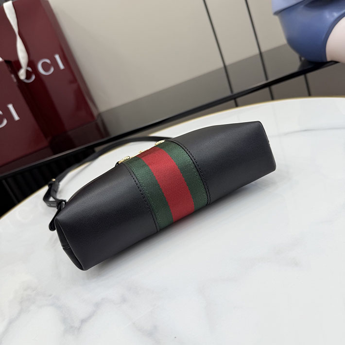 グッチ直営アウトレット店 GUCCI ホースビット ウェブ スモール ショルダーバッグ ブラック 867130 AAGOQ 1057 グッチ バッグ アウトレット - 画像 (7)